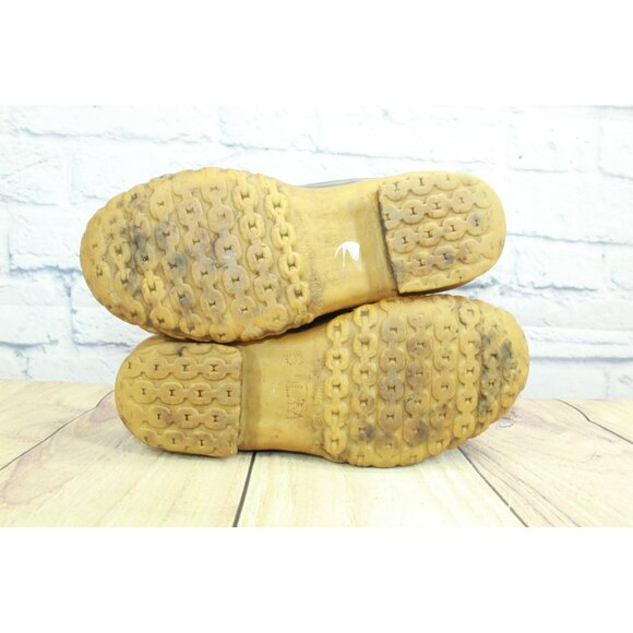 Vintage LL Bean Brown Leather Lace-Up Unlined Mid-Calf Duck Boots Size 6 M - Picture 9 of 9